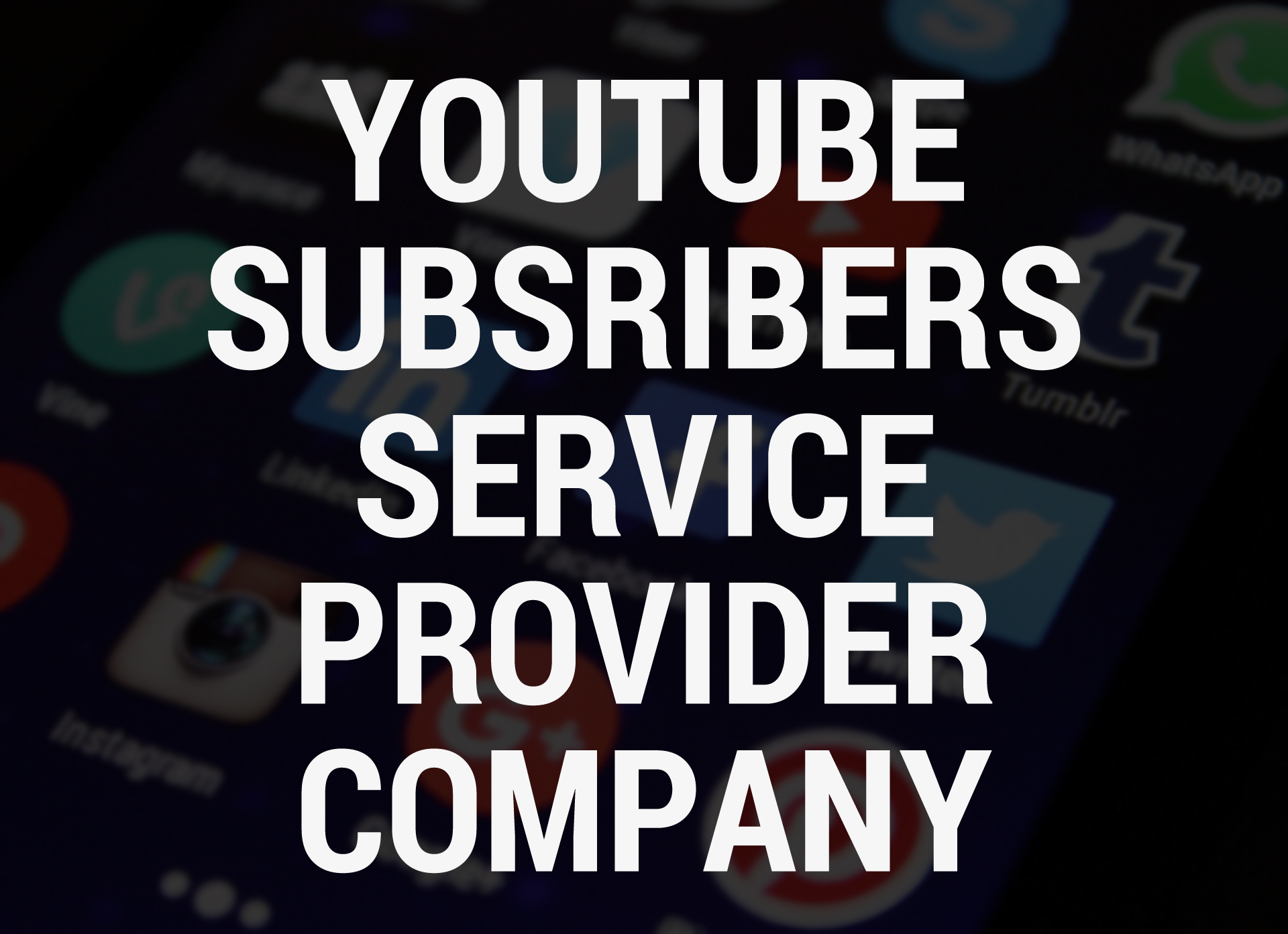 YouTube Subscribers Service